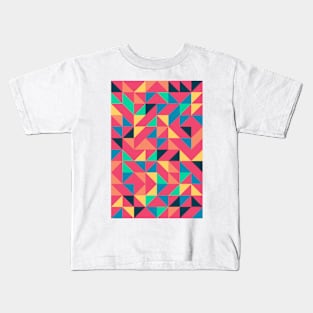 Creative Geometric Colourful Triangle Pattern #29 Kids T-Shirt